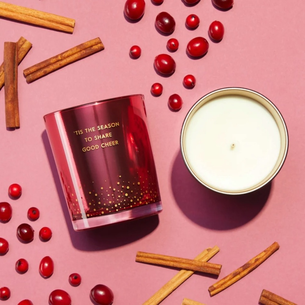 NWT Soy Candle - Limited Edition Sparks of Joy - Spiced Berry Scent (7.5 OZ)